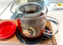 逸居客（YIJUKE）不锈钢茶漏茶滤茶漏器滤茶器泡茶茶隔泡茶球茶叶过滤器茶水分离器 茶漏器【配托盘】不含杯子 实拍图