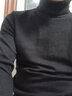 真维斯（Jeanswest）毛衣男高领保暖打底毛衫秋冬新款毛线衣针织衫男款休闲内搭打底衫 黑色高领 L 实拍图