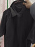 Foss Phil短袖衬衫男士夏季衬衣男潮流印花休闲外套宽松上衣FPCS2黑色L 实拍图