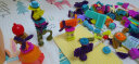 纽奇儿童积木玩具感统软鬃毛积木拼插120件套桶装趣味拼插软胶质玩具 实拍图