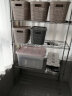 爱丽思（IRIS）收纳篮多功能收纳筐厨房卫生间塑料镂空藤编纹带盖储物口罩收纳盒 L号（42*29*26cm)米色 实拍图