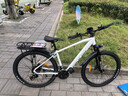 永久锂电池助力电动自行车禧玛诺变速超长续航山地车男女士双碟刹单车 F58-多彩白【10A油碟】27.5寸 实拍图