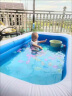 儿童充气游泳池家用婴儿游泳桶加厚超大号大型室外宝宝戏水池 2.1米蓝白3层+电泵 晒单实拍图