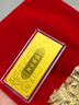 周金生黄金金条八大守护神金片钞足金999金钞收藏投资金元旦新年快乐 阿弥陀佛【周金生绒布袋】 0.1g 实拍图