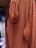马登工装 美式复古连帽卫衣男vintage阿美咔叽纯色休闲运动外套 砖红色 S 实拍图