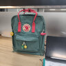 FJALLRAVEN北极狐双肩包Kanken背包超轻大容量露营双肩包 23510 664/319 霜绿/桃红 16L 实拍图