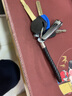 永燊 汽车钥匙扣男士锁匙链女可爱简约钥匙挂绳挂件DIY防丢号码牌编织绳 手绳黑+号码牌 实拍图