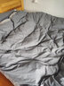 海澜之家（HLA）7A抗菌宿舍被子冬天棉被春秋被子被芯冬被超柔磨毛面料大豆纤维被 【7A抑菌 抗菌舒适】纯色-浅灰 【厚冬被】200*230cm/约8.0斤 实拍图