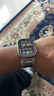 MSSM适用苹果手表表带Apple watch S11/ultra3/S10/9/8/SE3金属扣硅胶表带iwatch男士表带-44/45/46/49 实拍图
