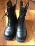 ZHR马丁靴女冬经典复古厚底短靴子女英伦增高工装女靴 JF87 黑色 37  实拍图