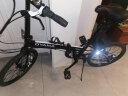欧亚马 OYAMA折叠自行车20寸12速铝合金折叠车架男女款天际-M500D 黑色 实拍图