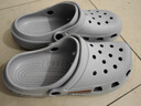 利达妮（TZLDN）厚底洞洞鞋男士夏季外穿沙滩凉鞋防滑防臭eva包头拖鞋手术室专用 岩石灰 40 -41【标准码】 实拍图