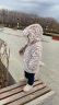 戴维贝拉（DAVE＆BELLA）冬季装女童加绒加厚保暖外套 宝宝夹棉豹纹外衣 粉色豹纹 90cm（3Y(建议身高85-95cm）） 实拍图