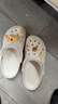卡骆驰crocs洞洞鞋贝雅男鞋女鞋轻便耐磨一脚蹬拖鞋休闲鞋|10126 白-100 36 /37(220mm) 实拍图
