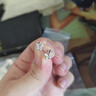 中国黄金（CHINA GOLD）S999足银双蝴蝶耳环女新款耳钉气质饰品七夕送女朋友生日礼物纪念 京速达*蝴蝶银耳钉【玫瑰礼盒】 实拍图