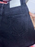 MO&Co.【会员专享福利】做旧烂边高腰牛仔短裤美式复古设计感时髦热裤 牛仔黑色 25/XS 晒单实拍图