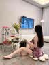 丁字裤女学生性感诱惑内裤冰丝无痕运动健身低腰薄款免脱瑜伽t裤 紫色 均码 80-125斤左右 实拍图