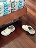 CROCS卡骆驰秋冬新品暖棉洞洞鞋男女秋冬款贝雅暖棉拖鞋|205969 白/浅灰-11H(建议买大一码) 39 (240mm) 实拍图