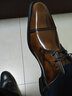 REGAL丽格T46B商务德比三接头正装型男男鞋头层牛皮皮鞋 BR(褐色) 41 实拍图