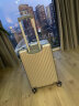 世界地理德国铝镁合金行李箱金属男女铝框拉杆箱密码锁登机旅行箱万向轮 铝镁合金氧化款-奢华银 24英寸 -出行黄金尺寸/中长途出行 实拍图