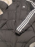 阿迪达斯（adidas）男女情侣装长款羽绒服冬季新款连帽厚运动服过膝保暖防风外套 黑色/情侣款/2025新款 XS 实拍图