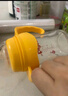适合贝qin亲奶瓶盖宽口径贝亲奶瓶配件盖帽组标口奶瓶圈旋盖螺牙盖子 橘黄色盖帽+橘黄色手柄 实拍图