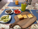 初心相思木菜板实木切水果砧板小案板面包板刀板宝宝婴儿辅食切菜板 方形面包板-相思木 实拍图