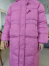G.DUCKKIDS童装女童羽绒服冬季2023新款儿童外套白鸭绒中长款连帽衣服小女孩 星星玫红色【高品质棉服】 160 尺码13~14岁【150-160cm】 实拍图