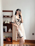 布奇琳（BUQILIN）睡衣女夏季薄款性感冰丝吊带睡裙两件套装蕾丝夏天诱惑睡袍家居服 香槟色 M 实拍图