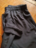 361°男装秋冬季梭织薄款运动裤2025新款速干透气宽松束脚休闲长裤子男 纯黑-1 L 实拍图