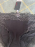 爱慕（Aimer）【商场同款】女士美棉KIKI棉质底裆蕾丝低腰三角裤AM221661 黑色 160 实拍图