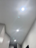 欧普（OPPLE）led筒灯客厅天花过道灯超薄全铝嵌入式孔灯面板走廊调色筒灯 【6瓦】漆白暖白/7-8.5【10只】 实拍图