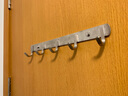 Segmoo304不锈钢排钩门后挂钩衣钩壁挂架衣服厨房浴室挂衣钩衣帽钩单钩 5钩 总长330mm 10637 实拍图