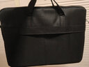 Milooky手提电脑包16英寸大容量 男女便携商务出差轻便笔记本手提包新款 时尚黑 15.6-16英寸 实拍图