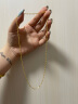 周六福简约水波链锁骨链女黄金项链 计价AA050785 约3.16g 45cm  晒单实拍图