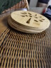 板谷山隔热垫餐桌 圆形16厘米竹垫隔热耐高温砂锅汤锅茶杯垫 实拍图