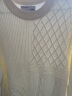 GXG男装 城市定义黑白纯色针织拼接肌理不易起球毛衣 23秋季新款 白色 170/M 晒单实拍图