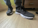特步（XTEP）运动鞋男秋冬新款网面透气休闲鞋子男款轻便软底缓震正品跑步鞋男 黑白-经典减震7代S 39 实拍图