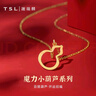 谢瑞麟（TSL）黄金吊坠女款小葫芦系列足金葫芦项坠不含链YR505 约1.3g 工费250元 实拍图
