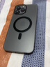 宝茹（BAORU） 苹果手机壳透明磁吸镜头全包软边气囊防摔强磁高透手机套保护套男女款 magsafe晶钻磨砂【透黑色】 iphone 13 promax 实拍图