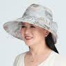 湿红妆帽子遮阳帽女士防晒紫外线大沿骑车帽户外中老年人夏季妈妈太阳帽 浅蓝色 M(56-58cm) 实拍图