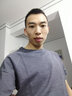 季言竹节棉高端t恤男士短袖 夏季圆领美式休闲插肩半袖运动打底衫潮男 蓝色 M 实拍图