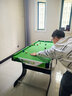 大雄（DAXIONG）儿童木制黑8桌球台 小型美式英式台球桌 儿童桌球玩具可折叠 特大号绿色折叠款1.6m（三合一） 实拍图