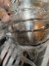 温朵娜304不锈钢碗 家用饭碗个人专用学生汤碗食堂用碗大号面碗双层防烫 304钢 铂金碗11.5cm【1个装】 实拍图