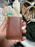 琪莫（KEMY）5CARD卡包零钱包创意超薄男证件真皮多卡位女抽拉头层牛皮夹卡套 真皮版（棕色） 实拍图
