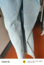 NASA BASE官方潮牌联名牛仔裤男女款夏季薄款宽松直筒青少年大码休闲裤子男 617-浅蓝色  3XL（建议170-185斤） 晒单实拍图