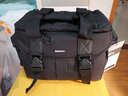 马田专业超大容量单肩斜跨相机包适用佳能尼康单反索尼富士微单摄影包三脚架二机多镜手提便携摄像机包 黑色 小号S 实拍图