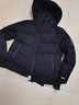 雅鹿羽绒服女2025新款冬季短款连帽新国标鸭绒时尚加厚女士外套保暖 黑色 160/M 实拍图
