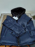 鸭鸭（YAYA）新国标羽绒服男短款冬季新款撞色休闲百搭防寒面包服保暖外套M 丈青色 L (175) 实拍图