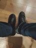横折钩秋冬季皮拖鞋防水保暖男女士情侣室内居家加绒PU皮棉拖鞋地板 黑色 28 (适合41码-42码) 实拍图